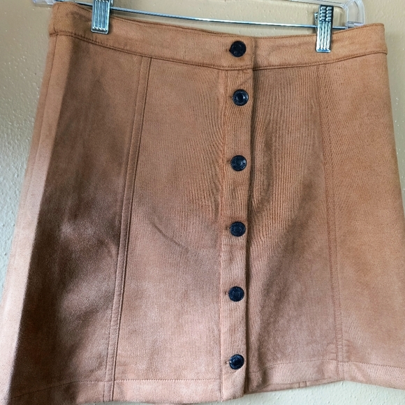 Sky and Sparrow Dresses & Skirts - high waisted suede miniskirt